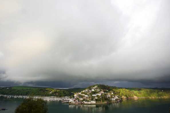 28 April 2020 - 19-05-55 
A somewhat dramatic sky at the end ff the day. 
----------------------
Kingswear general view - dramatic sky.